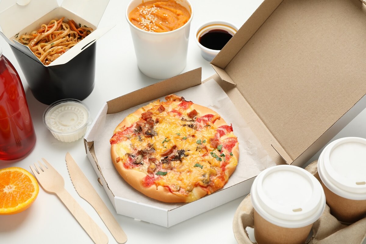 Fast-Food-to-go-Essen-Arbeit Fast Food to go ungesundes Essen Arbeit